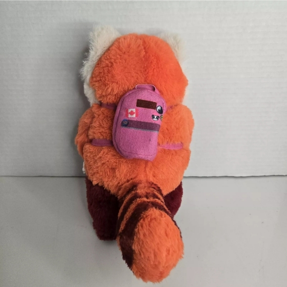 Disney Parks Pixar Turning Red 9" Mei Panda Plush with Pink Backpack Go Bag - Picture 4 of 5